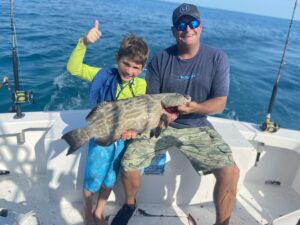 Black Grouper,Young angler